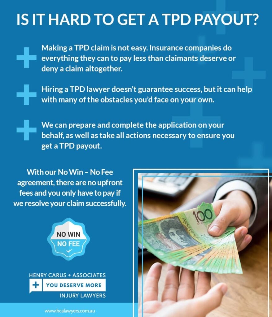 Is it hard to get a TPD payout? | Henry Carus + Associates